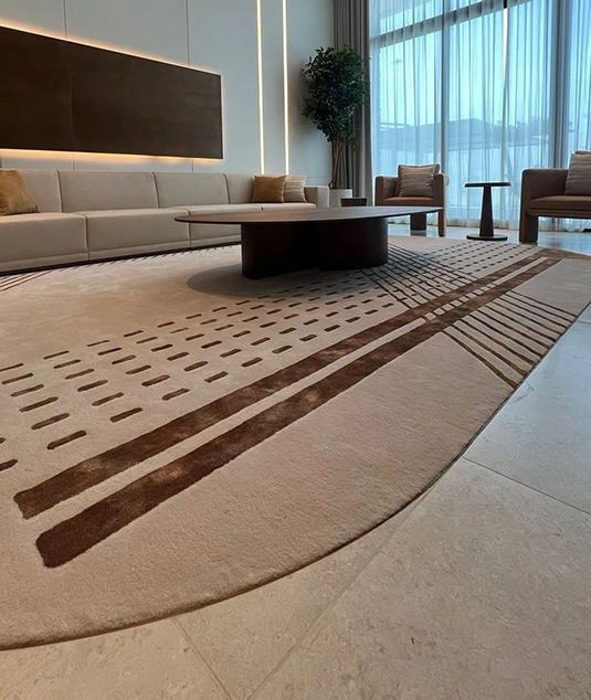 Cut and loop carpet pile texture